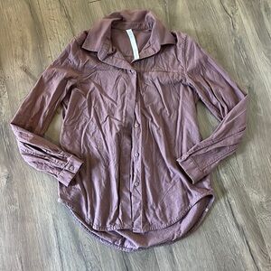 NEW Lululemon button down flannel never worn